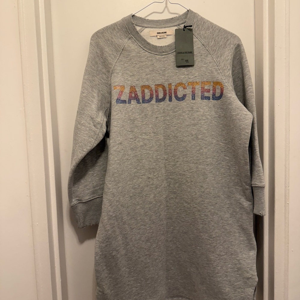 Zaddicted Gray Sweatshirt dress